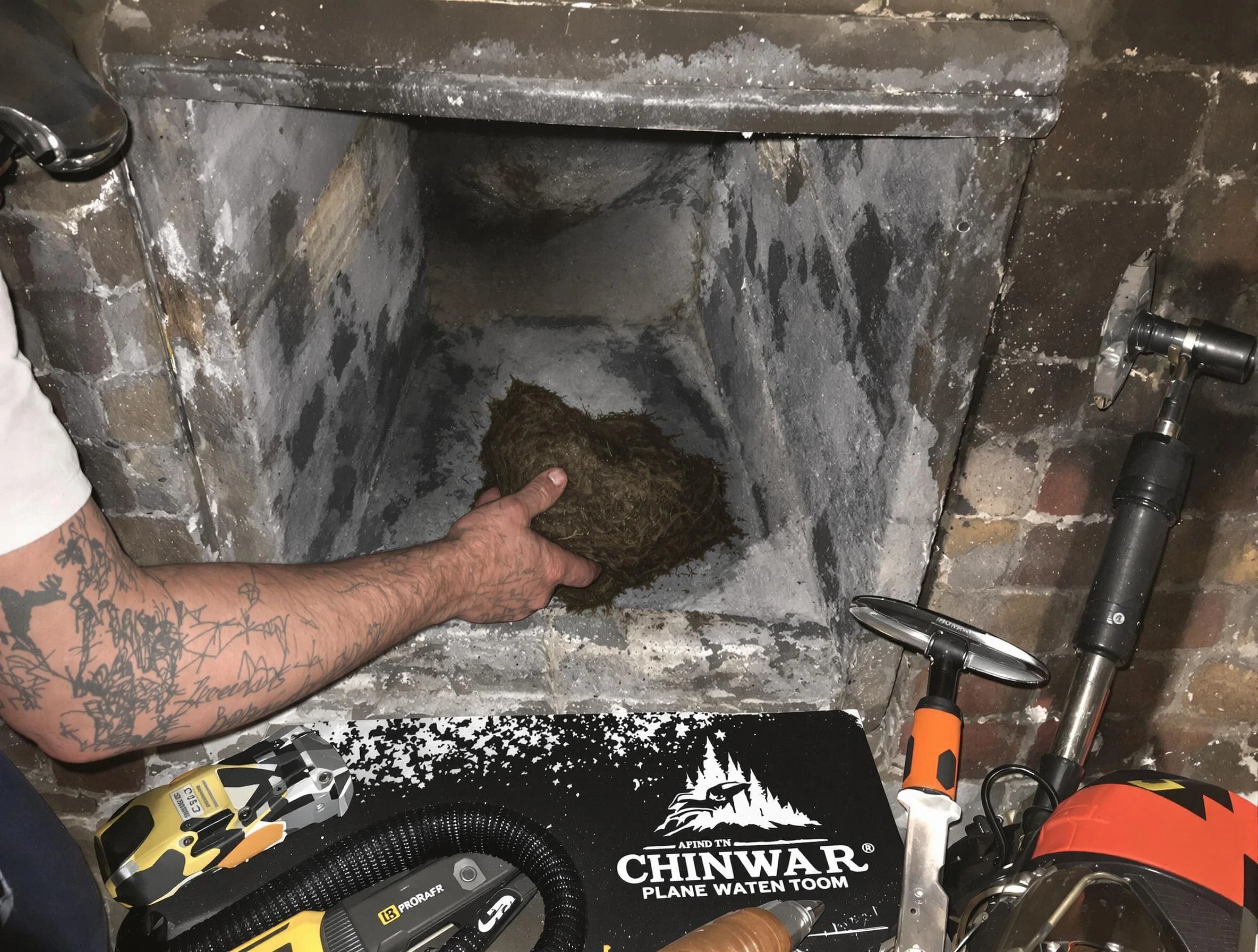 Sherrelwood Chimney Sweep safely removing debris and screening chimney in Sherrelwood, CO