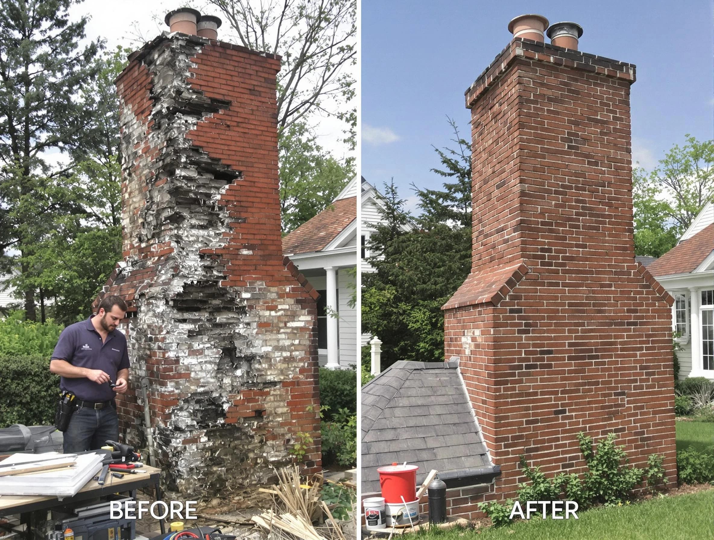 Sherrelwood Chimney Sweep performing a full chimney restoration in Sherrelwood, CO