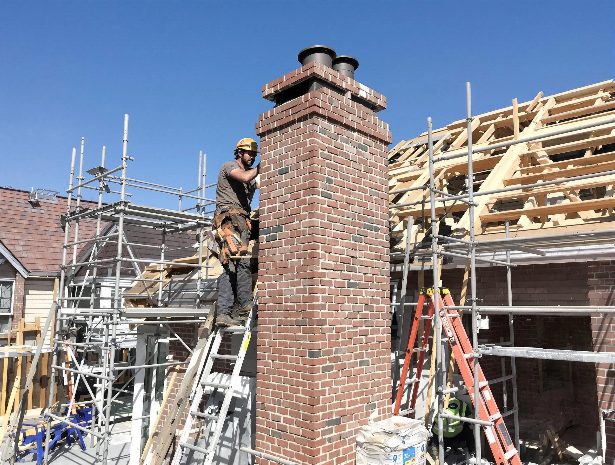 New chimney installation completed by Sherrelwood Chimney Sweep in Sherrelwood, CO