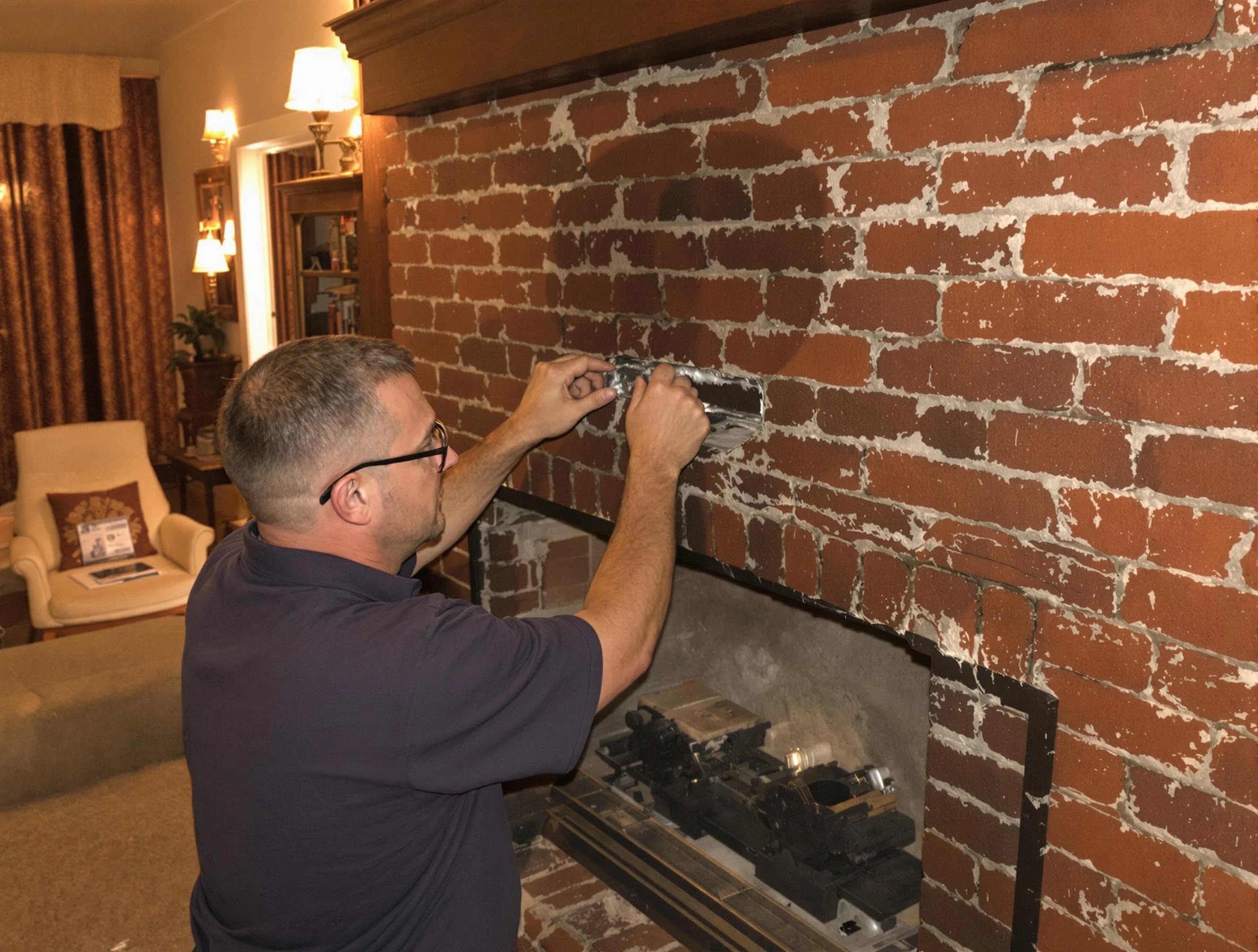 Sherrelwood Chimney Sweep expert fixing a fireplace in Sherrelwood, CO