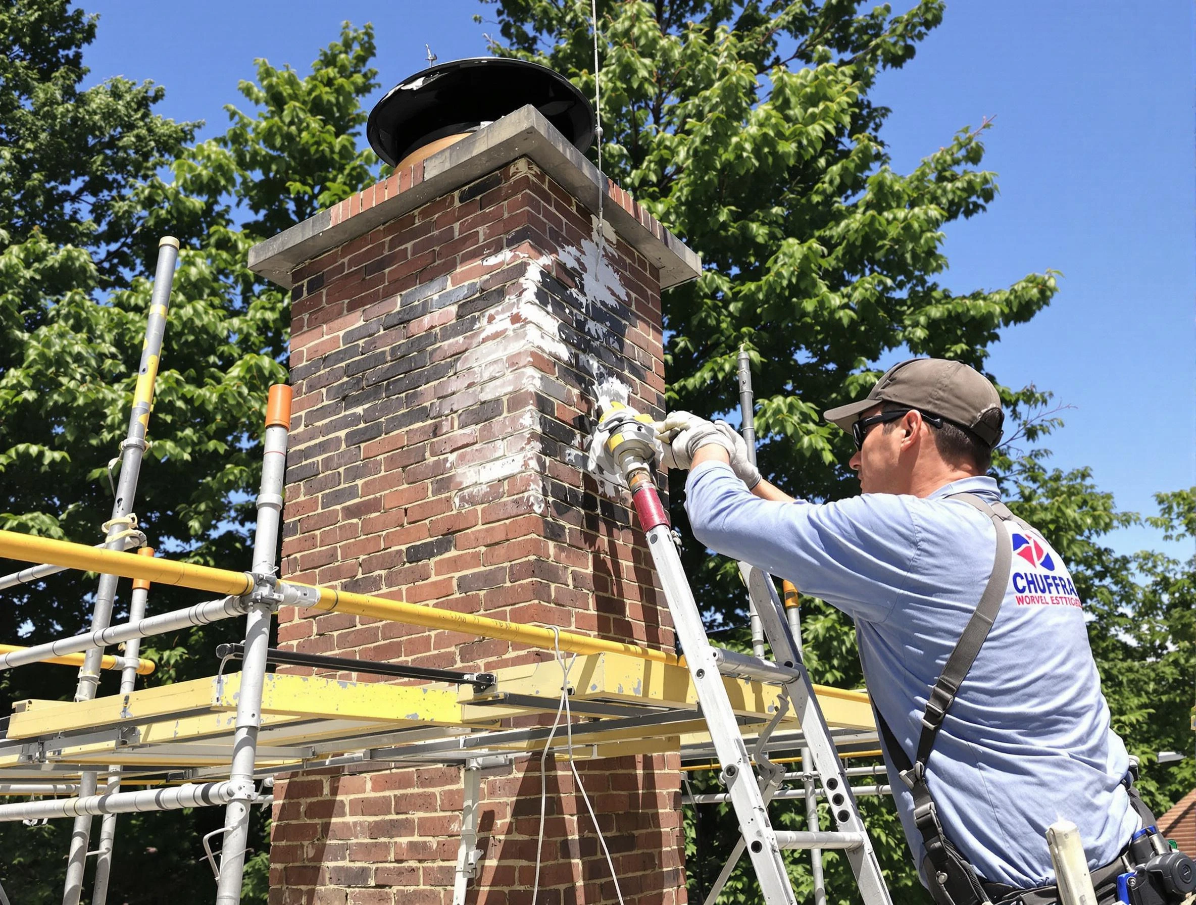 Structural chimney repair by Sherrelwood Chimney Sweep in Sherrelwood, CO