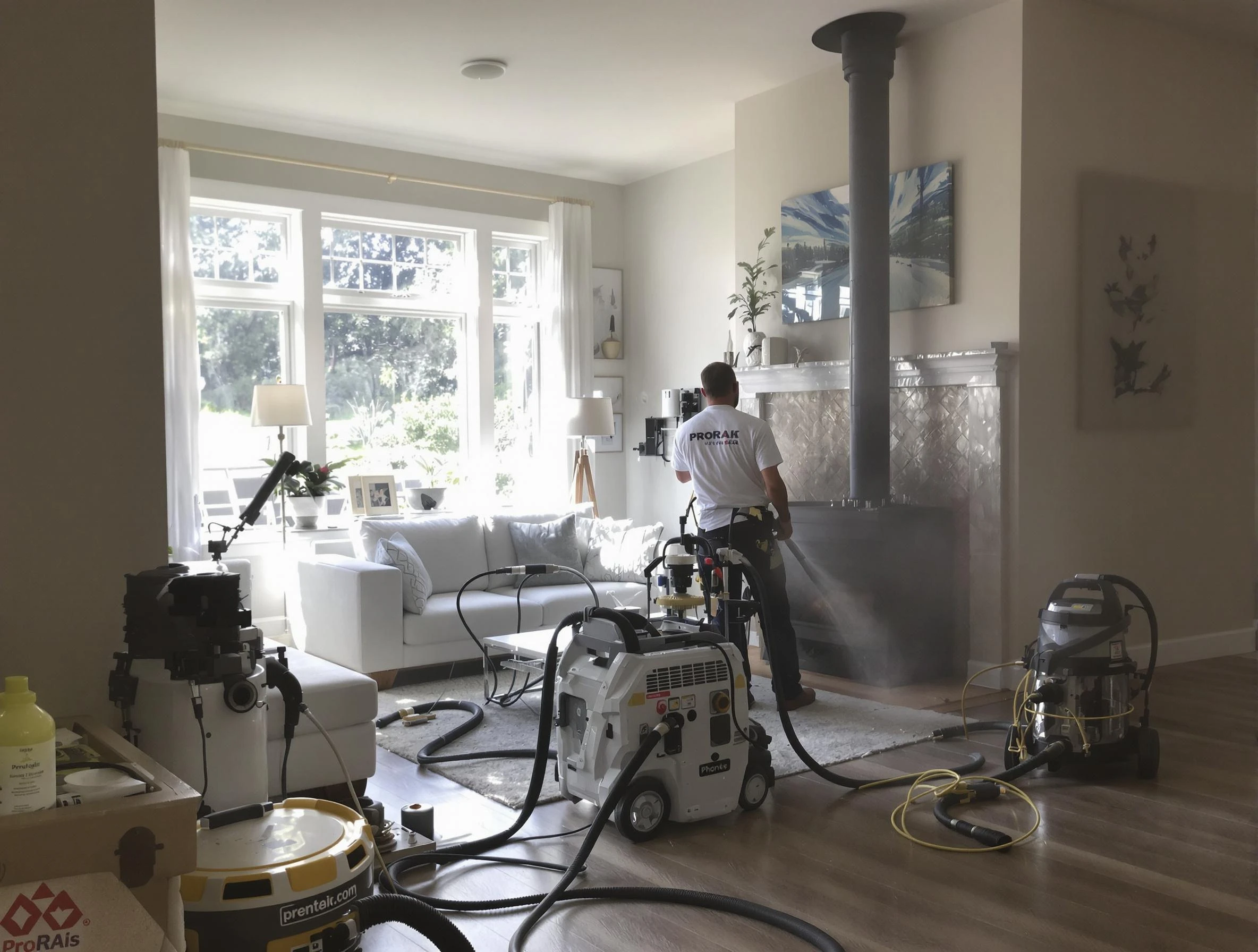 Soot removal service by Sherrelwood Chimney Sweep for a fireplace in Sherrelwood, CO